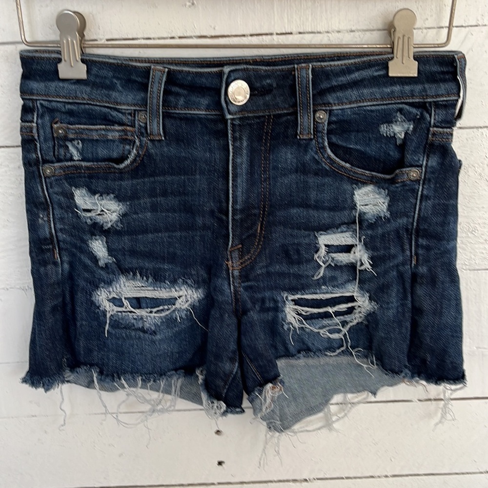 American Eagle Outfitters Hi Rise Shorties Shorts 4 - Picture 1 of 3